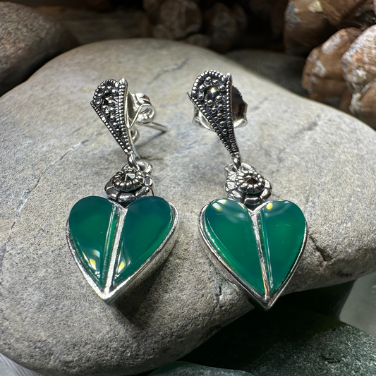 Aubrina Celtic Heart Earrings
