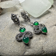 Load image into Gallery viewer, Infinity Knot Marcasite Post Earrings