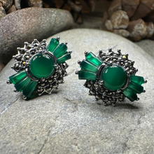 Load image into Gallery viewer, Celtic Bloom Marcasite Earrings