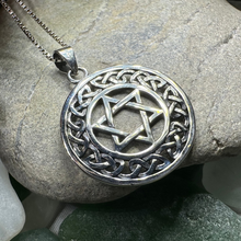 Load image into Gallery viewer, Celtic Star of David Necklace
