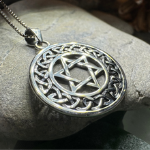 Load image into Gallery viewer, Celtic Star of David Necklace