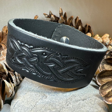 Load image into Gallery viewer, Celtic Legend Leather Cuff Bracelet