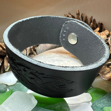 Load image into Gallery viewer, Celtic Legend Leather Cuff Bracelet