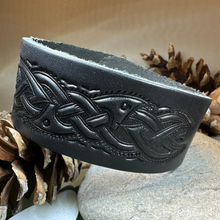 Load image into Gallery viewer, Celtic Legend Leather Cuff Bracelet