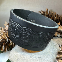 Load image into Gallery viewer, Celtic Warrior Leather Cuff Bracelet