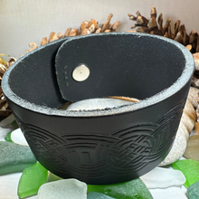 Load image into Gallery viewer, Celtic Warrior Leather Cuff Bracelet