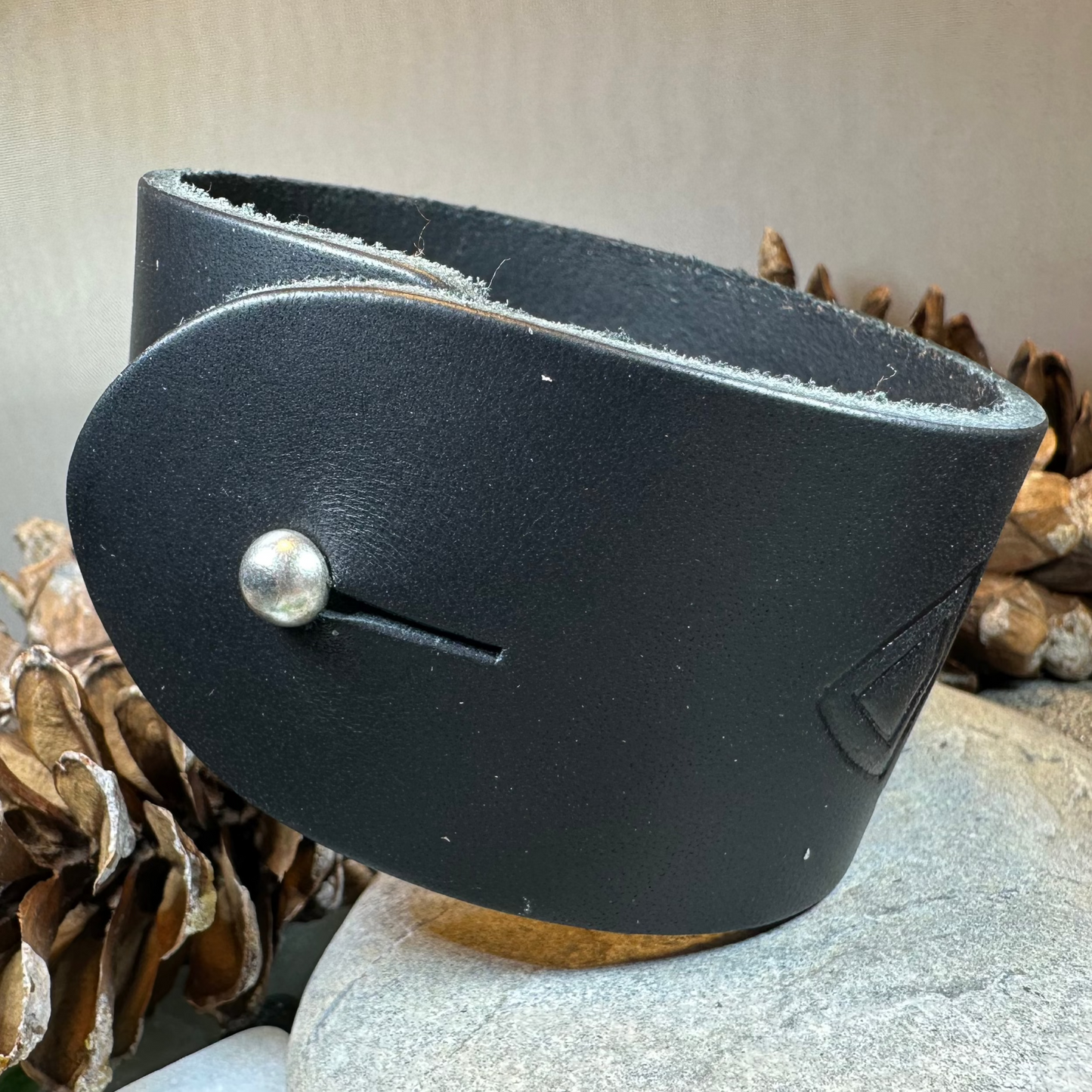 Celtic Warrior Leather Cuff Bracelet