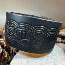 Load image into Gallery viewer, Celtic Warrior Leather Cuff Bracelet