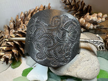 Load image into Gallery viewer, Celtic Dragon Leather Hair Slide