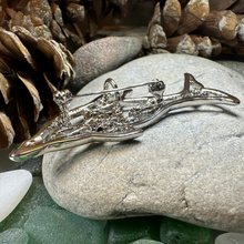 Load image into Gallery viewer, Nehalennia Dolphin Brooch