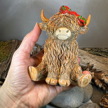 Load image into Gallery viewer, Tartan Princess Highland Cow Figurine