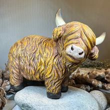 Load image into Gallery viewer, Chubby Highland Cow Figurine