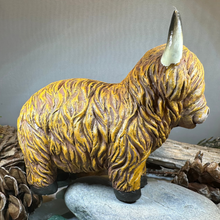 Load image into Gallery viewer, Chubby Highland Cow Figurine