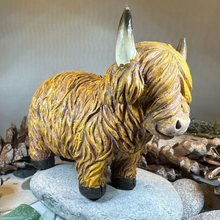 Load image into Gallery viewer, Chubby Highland Cow Figurine