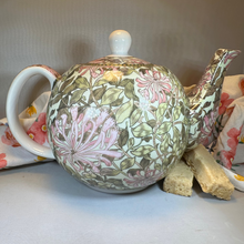 Load image into Gallery viewer, William Morris Honeysuckle Fine China Teapot