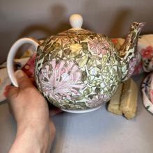 Load image into Gallery viewer, William Morris Honeysuckle Fine China Teapot