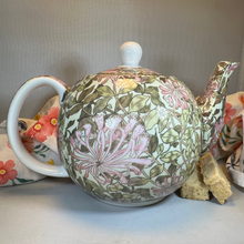 Load image into Gallery viewer, William Morris Honeysuckle Fine China Teapot