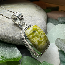 Load image into Gallery viewer, Connemara Marble Irish Rectangle Necklace