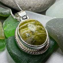 Load image into Gallery viewer, Connemara Marble Irish Oval Necklace