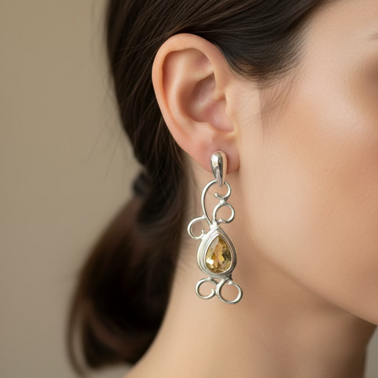 Ariadne Celtic Knot Earrings in Sterling Silver
