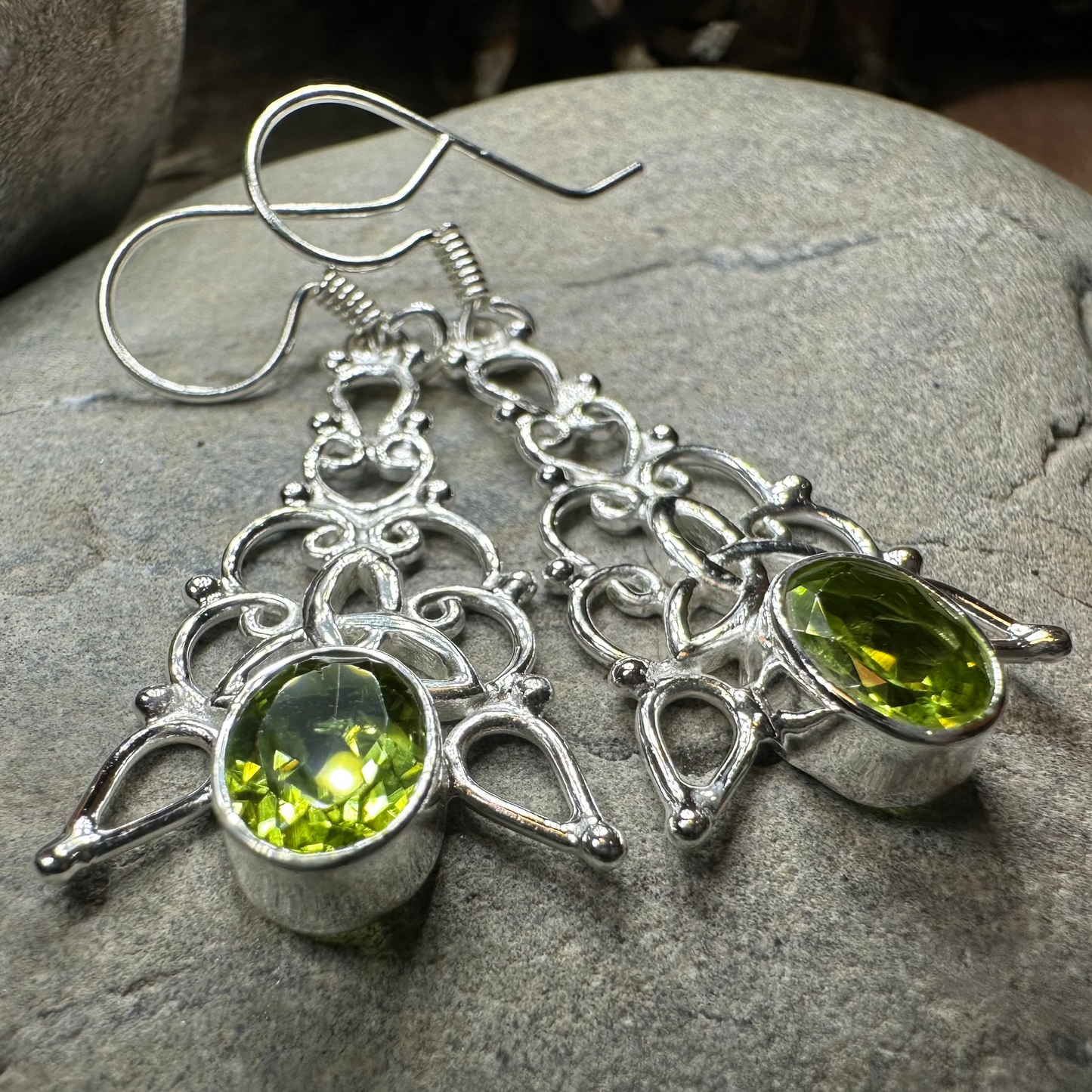 Angeni Celtic Trinity Knot Earrings in Sterling Silver — view 7