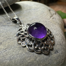Load image into Gallery viewer, Elana Shamrock Amethyst Necklace