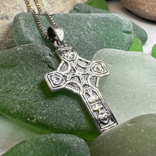 Load image into Gallery viewer, Celtic Blessing Celtic Cross Necklace