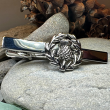 Load image into Gallery viewer, Classic Scottish Thistle Tie Bar & Cufflink Set