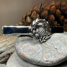 Load image into Gallery viewer, Classic Scottish Thistle Tie Bar