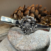 Load image into Gallery viewer, Classic Scottish Thistle Tie Bar