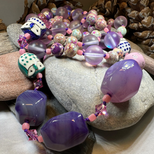 Load image into Gallery viewer, Purple Owl Long Necklace