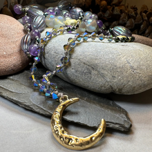 Load image into Gallery viewer, Tropical Night Moon Long Necklace