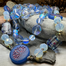 Load image into Gallery viewer, Pink Lotus Long Necklace