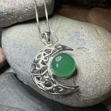 Load image into Gallery viewer, Midnight Celtic Moon Necklace
