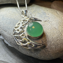 Load image into Gallery viewer, Midnight Celtic Moon Necklace