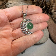 Load image into Gallery viewer, Midnight Celtic Moon Necklace