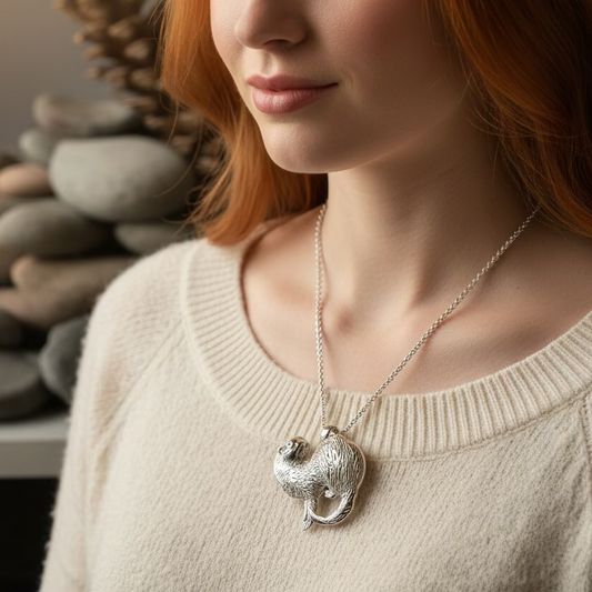 Dratsie Scottish Otter Necklace - Handmade in Scotland