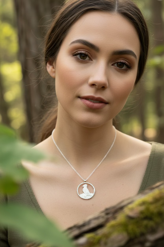Orkney Puffin Necklace - Handmade in Scotland — view 3