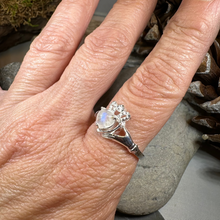 Load image into Gallery viewer, Cherish Moonstone Claddagh Ring
