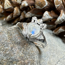 Load image into Gallery viewer, Cherish Moonstone Claddagh Ring
