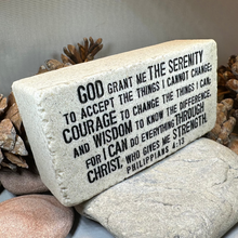 Load image into Gallery viewer, Serenity Prayer Standing Stone