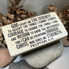 Load image into Gallery viewer, Serenity Prayer Standing Stone