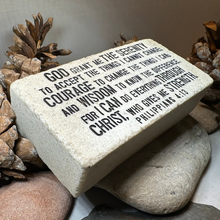 Load image into Gallery viewer, Serenity Prayer Standing Stone