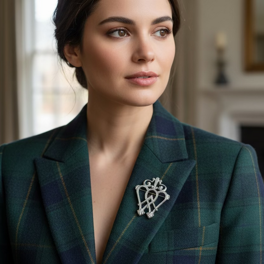 Murtagh Luckenbooth Brooch - Handmade in Scotland — view 2