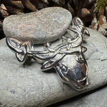 Load image into Gallery viewer, Celtic Tradition Stag Brooch