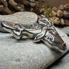 Load image into Gallery viewer, Celtic Tradition Stag Brooch