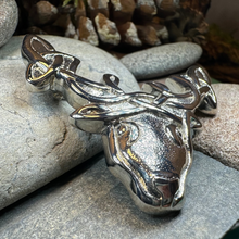 Load image into Gallery viewer, Celtic Tradition Stag Brooch