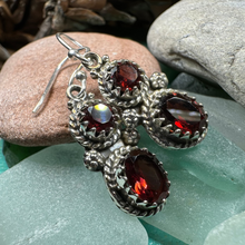 Load image into Gallery viewer, Garnet Romantic Earrings