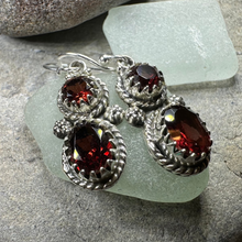 Load image into Gallery viewer, Garnet Romantic Earrings