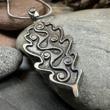 Load image into Gallery viewer, Celtic Oak Leaf Pewter Necklace